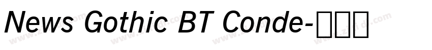 News Gothic BT Conde字体转换